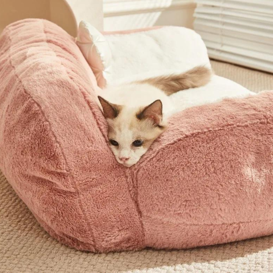 Comfortable Plush Pet Bed Js