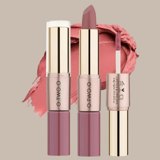 2 in 1 Matte Lipstick Lip Gloss Vakasi