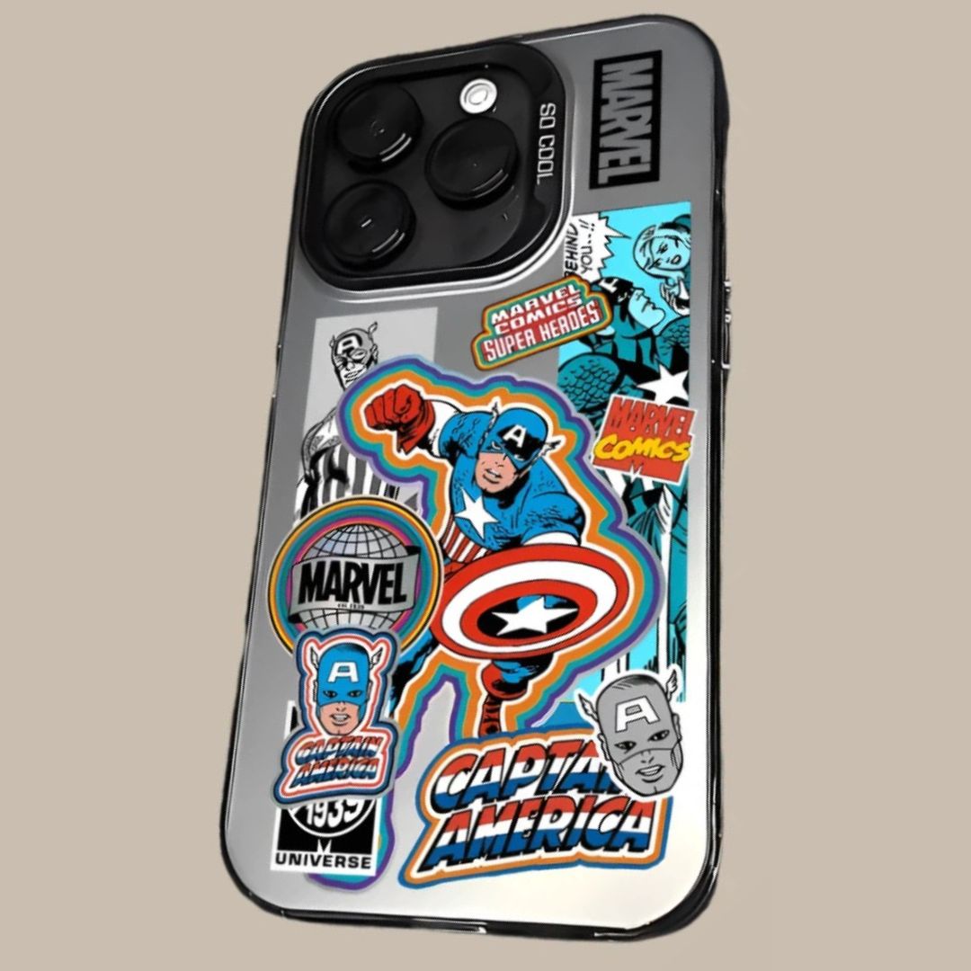 Retro Marvel Super Heroes iPhone Case