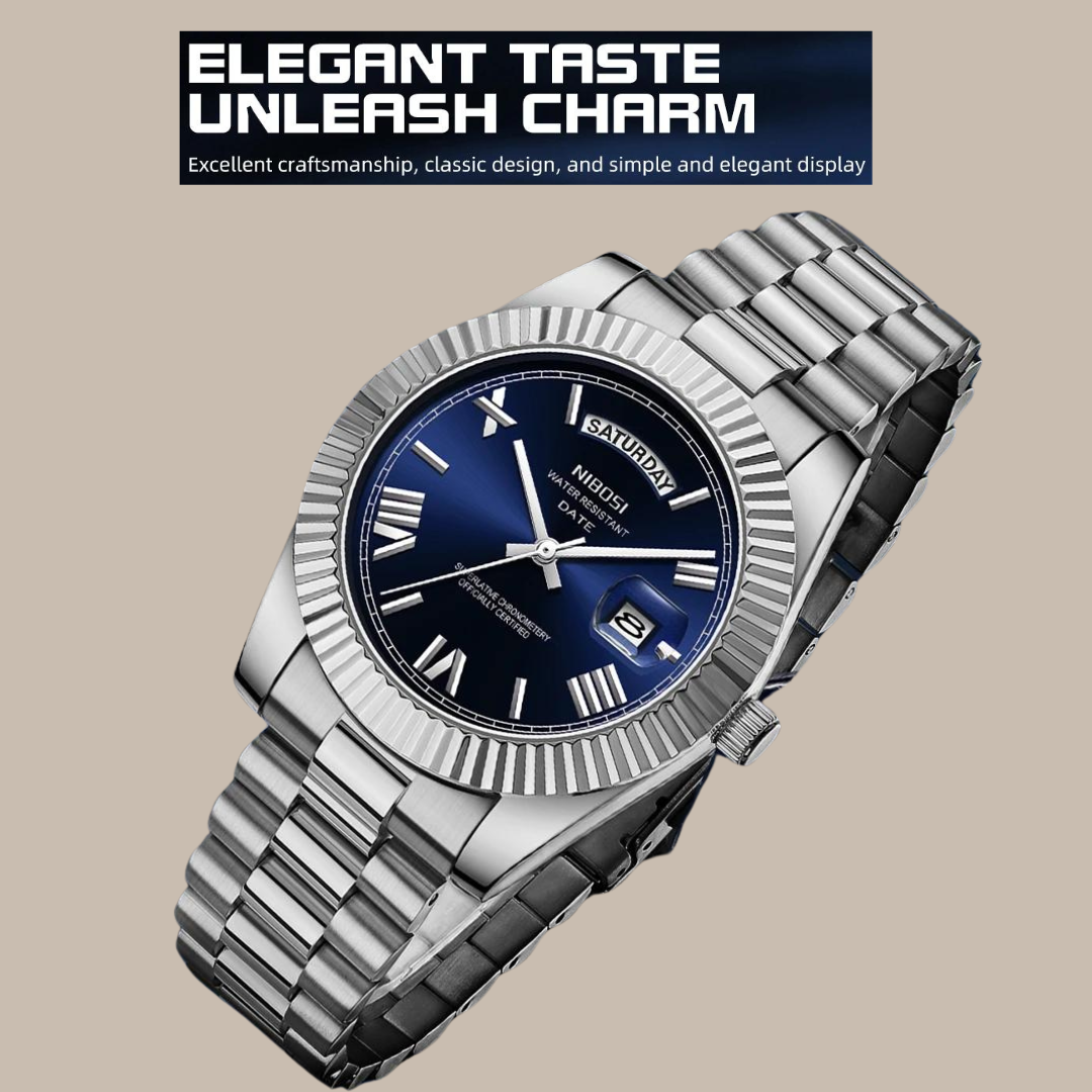 Waterproof Stainless Steel Classic Watches Vakasi