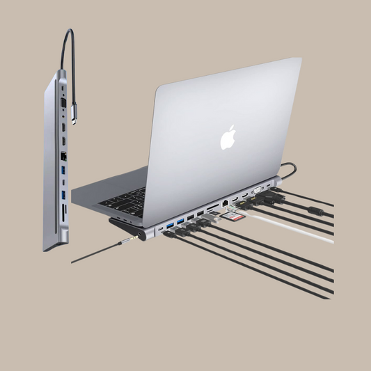 12 in 1 USB-C Docking Station Js