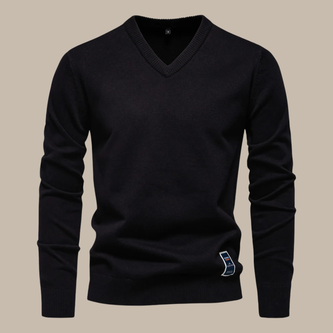 Solid Cotton Pullover Sweaters - Vakasi