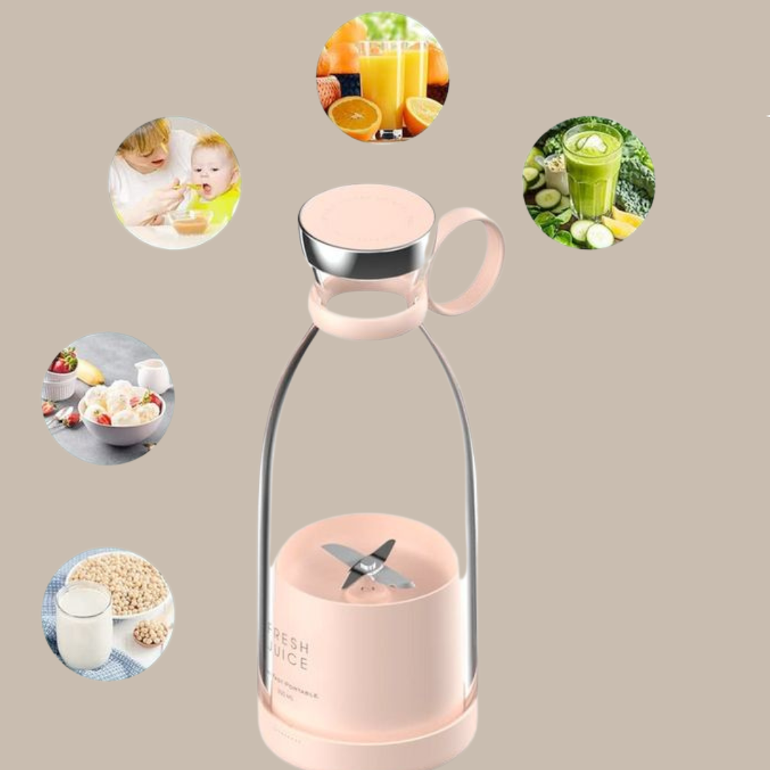 Pink USB Portable Juicers Vakasi