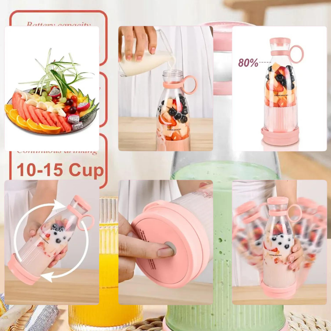 Pink USB Portable Juicers Vakasi