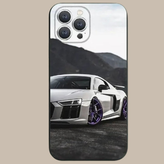 A-Audis R-S Sport Phone Case For iPhone 15,14,13,12,11,Plus,Pro Max,XS,X,XR,SE,Mini,8,7 Soft Silicone Black Cover