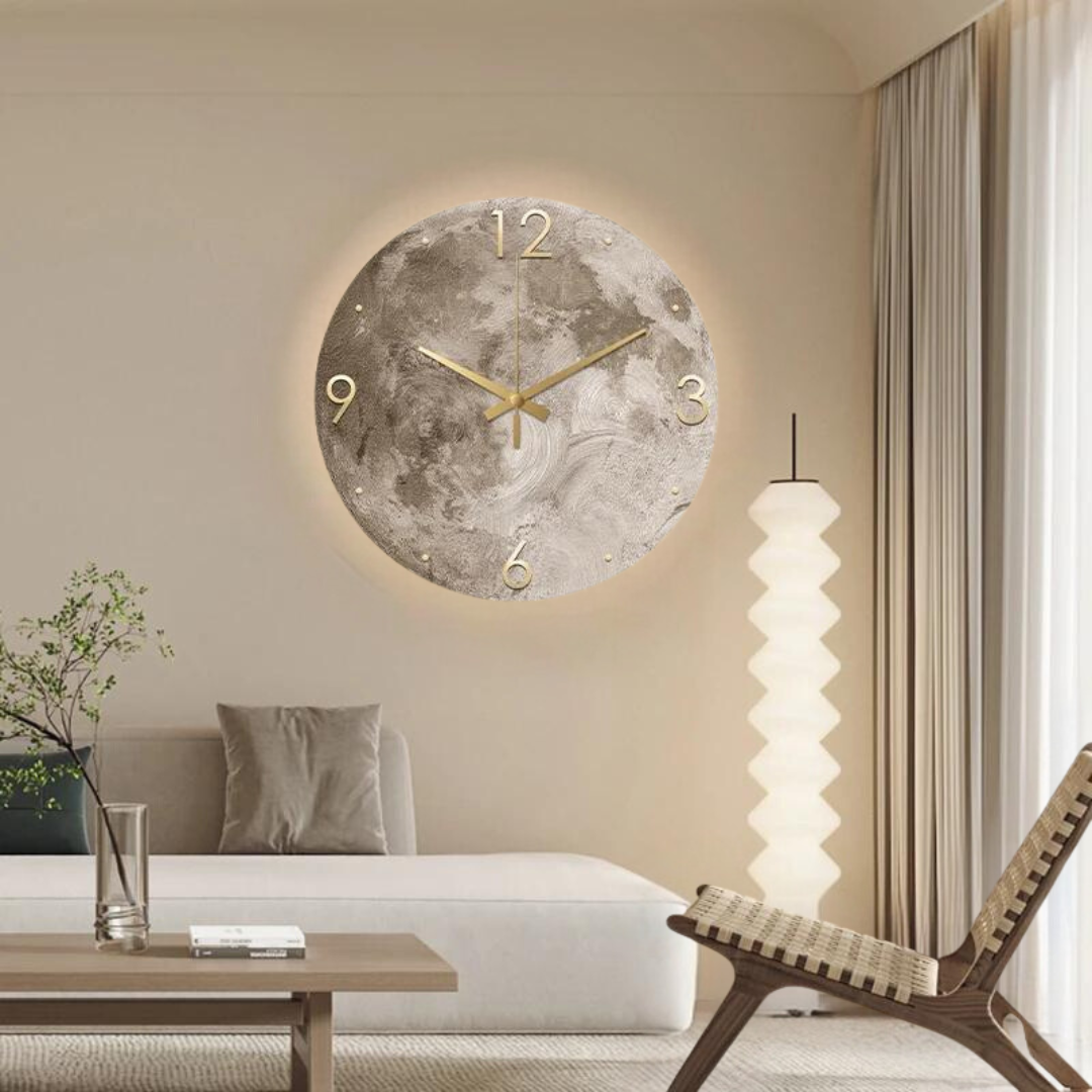 Moon Light Wall Clock Vakasi