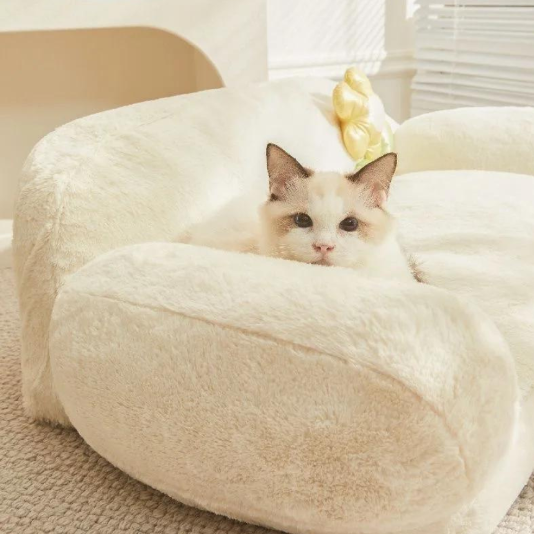 Comfortable Plush Pet Bed Js