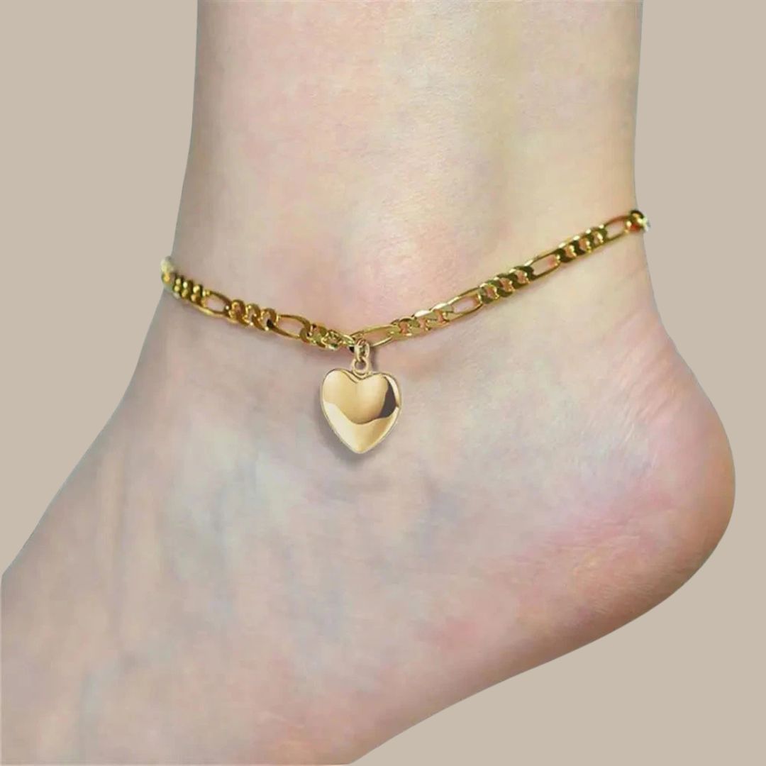 Gold Color Stainless Steel Anklets