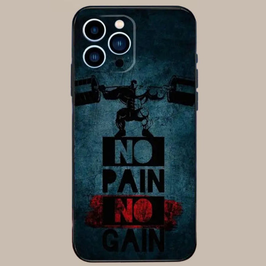 Bodybuilding Gym Fitness Phone Case For iPhone 15 14 13 12 11 Pro Max Xs Xr X 7 8 Plus 12 13 Mini Silicone Black Cover