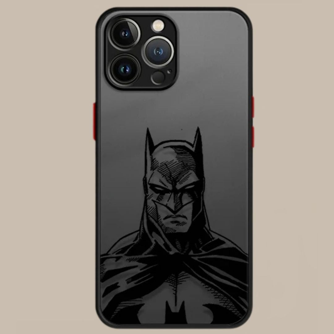 Superheros Batman LOGO Clear Matte Phone Case For iPhone 15 11 14 13 12 Pro Max Mini X XR Xs 8 7 Plus 6 6S Silicone Cover Funda