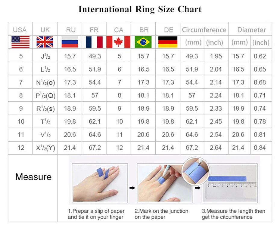 Luxury Brand Jewelry Cubic Zirconia Unique Shaped 925 Sterling Silver Rings For Women Wedding Engagement Size 5 6 7 8 9 10 - Vakasi