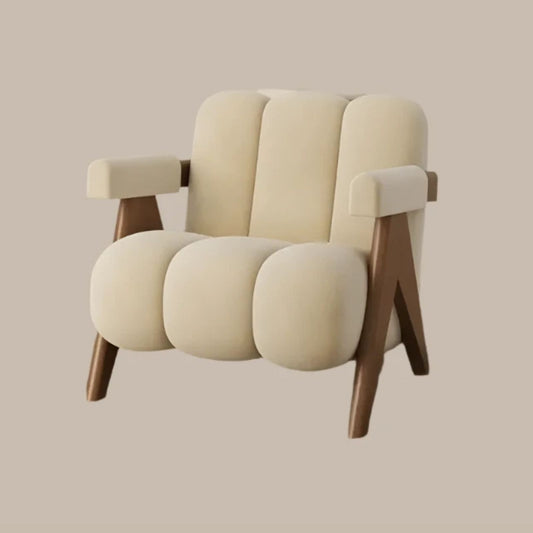 Cream Accent Chair Vakasi