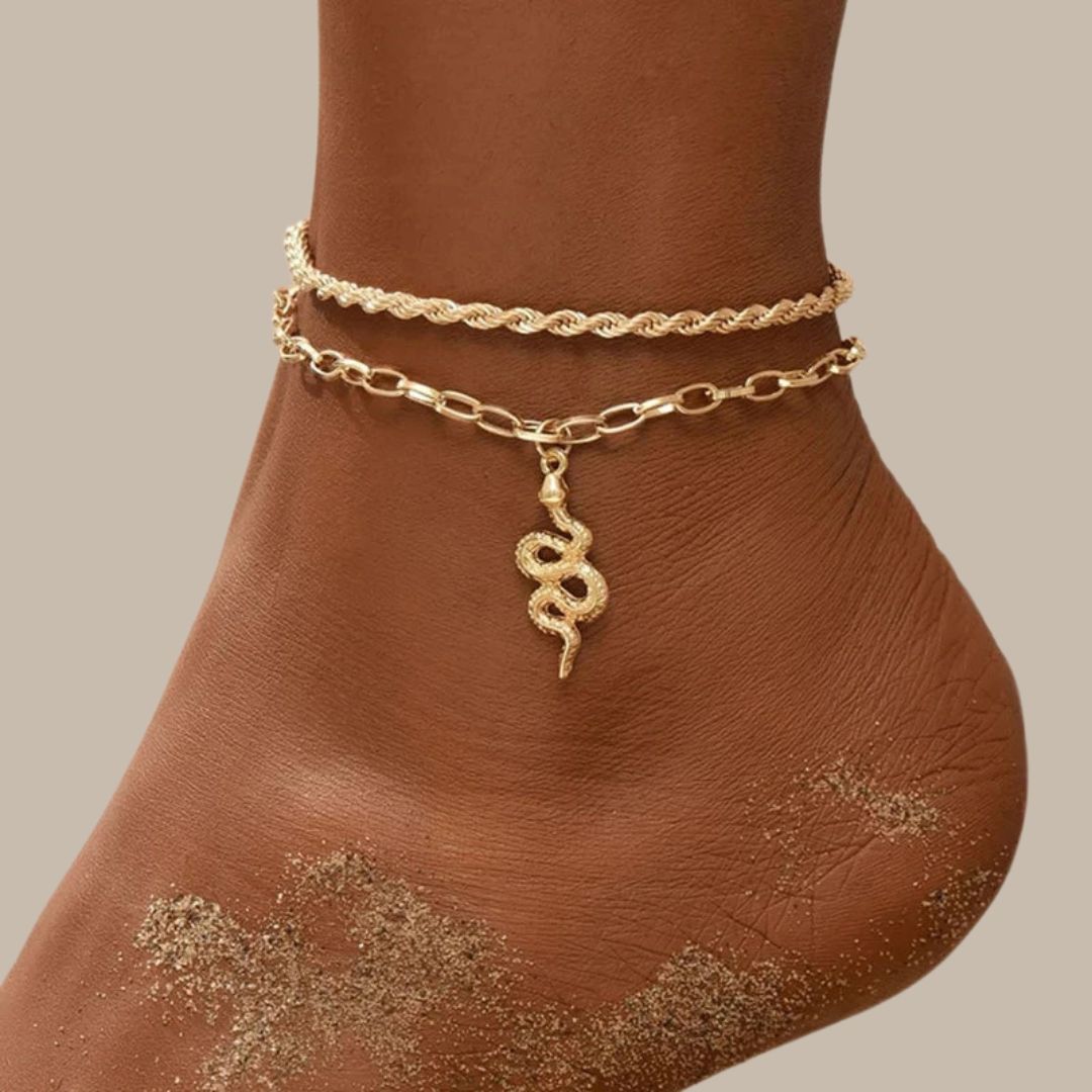 Bohemian Snake Ankle Bracelet