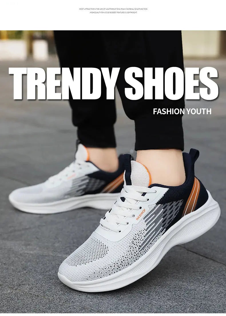 High Quality Shoes Men 2023 Lightweight Sneakers Men Fashion Casual Walking Shoes Breathable Tenis Masculino Zapatillas Hombre Vakasi