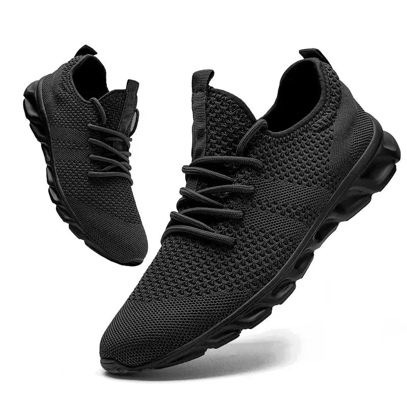 Men Casual Sport Shoes Light Sneakers White Outdoor Breathable Mesh Black Running Shoes Athletic Jogging Tennis Shoes Vakasi