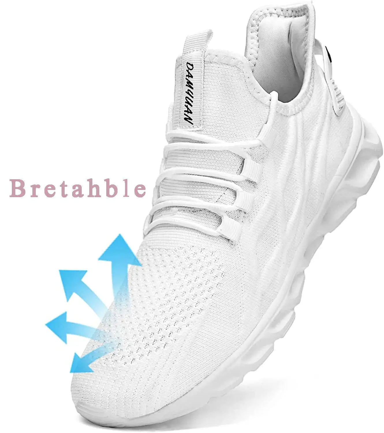 Men Vulcanized Walking Running Shoes Unisex Casual Lightweight Tennis Shoes Athletic Sports Shoes Breathable Fashion Sneakers Vakasi