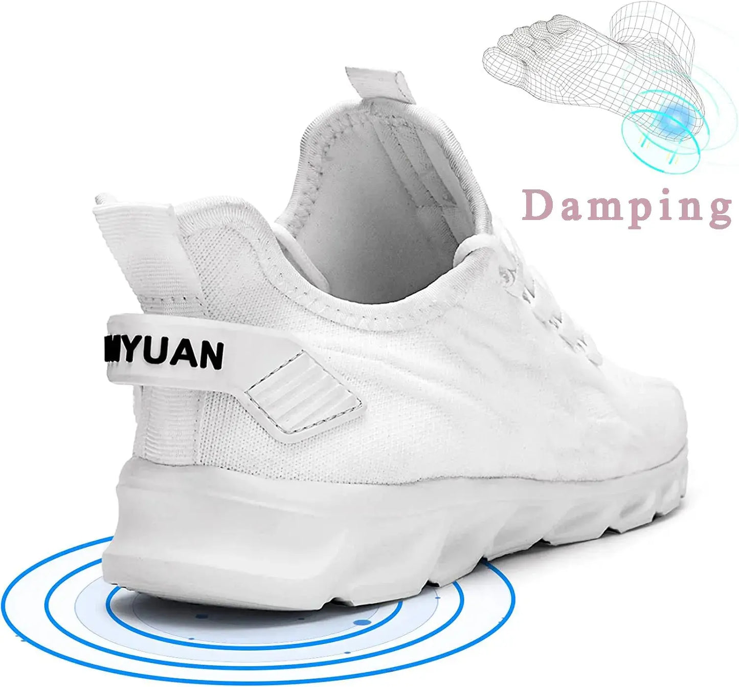 Men Vulcanized Walking Running Shoes Unisex Casual Lightweight Tennis Shoes Athletic Sports Shoes Breathable Fashion Sneakers Vakasi