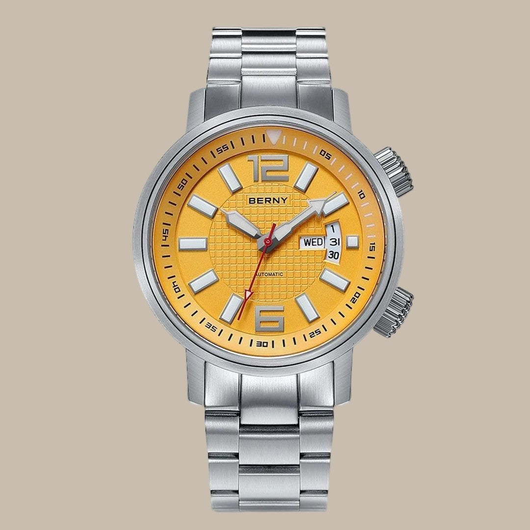 Elegant Stainless Steel Dress Watch for Men Vakasi