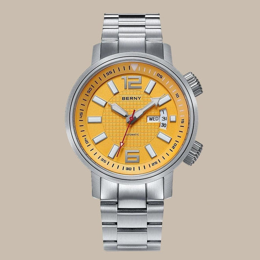 Elegant Stainless Steel Dress Watch for Men Vakasi