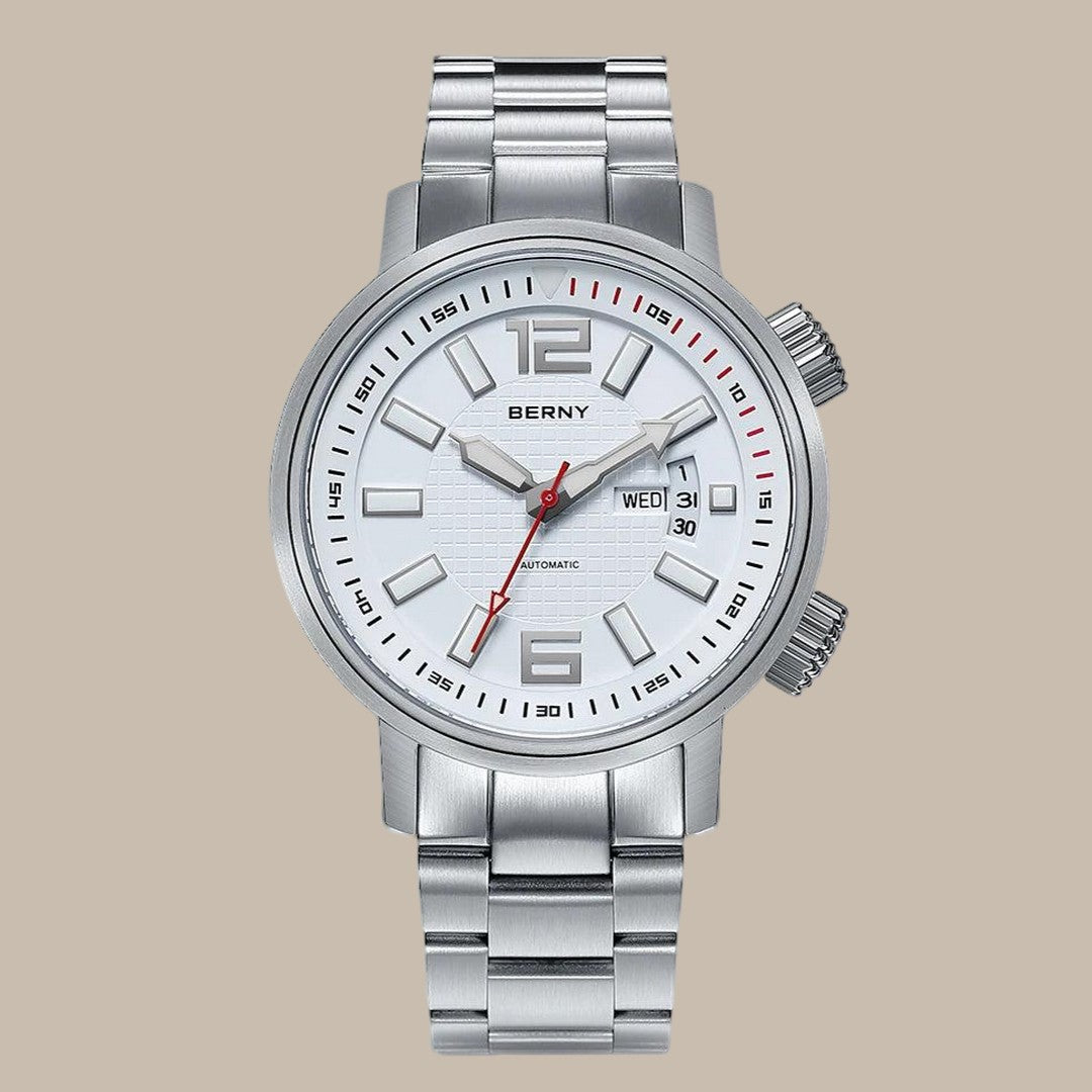 Elegant Stainless Steel Dress Watch for Men Vakasi