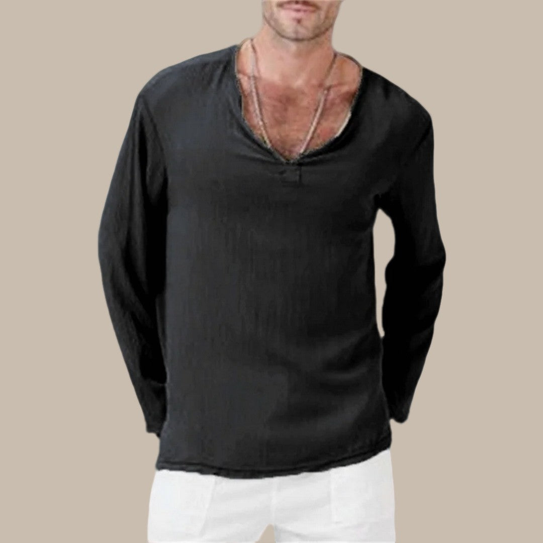 Men's Casual Solid Shirt Js