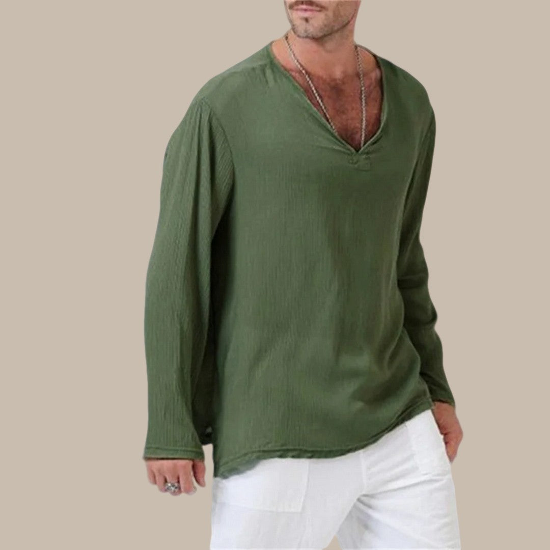 Men's Casual Solid Shirt Js