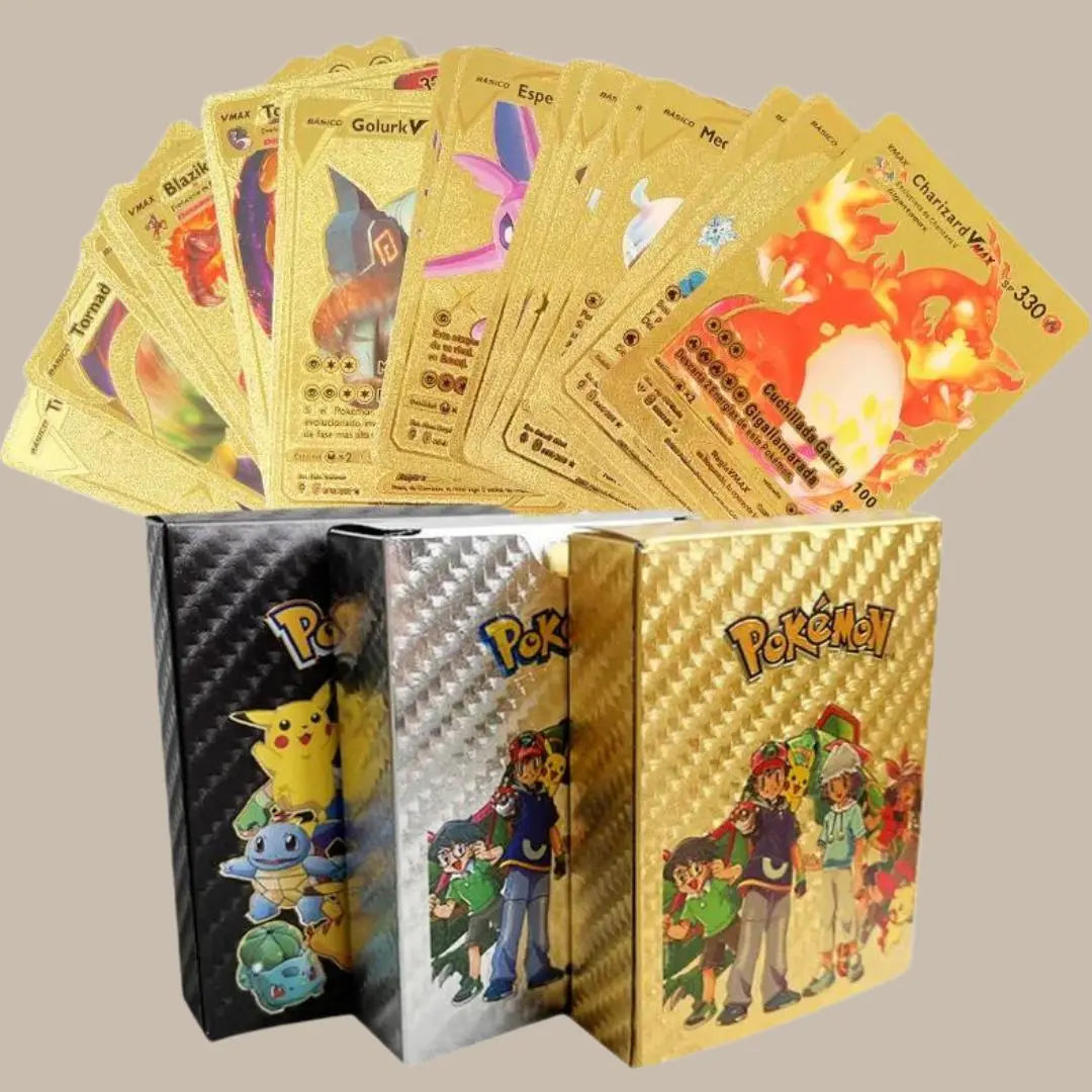 Pokemon Gold Pikachu Cards Js