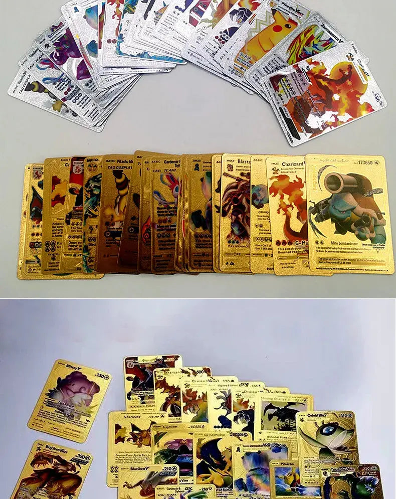 Pokemon Gold Pikachu Cards Js