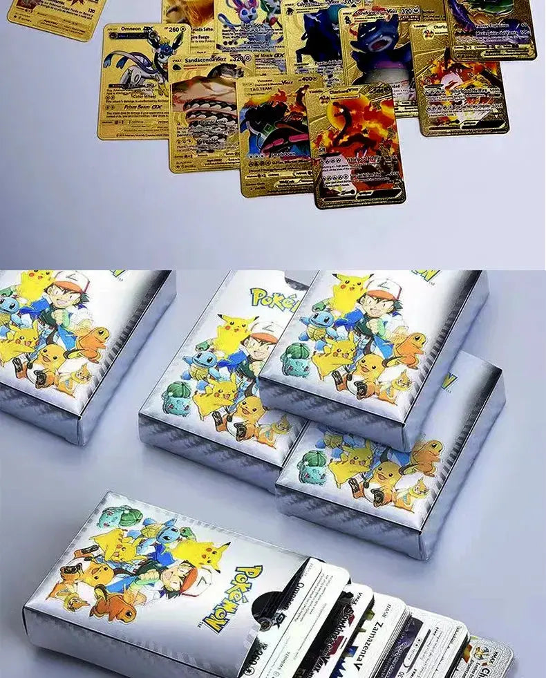 Pokemon Gold Pikachu Cards Js