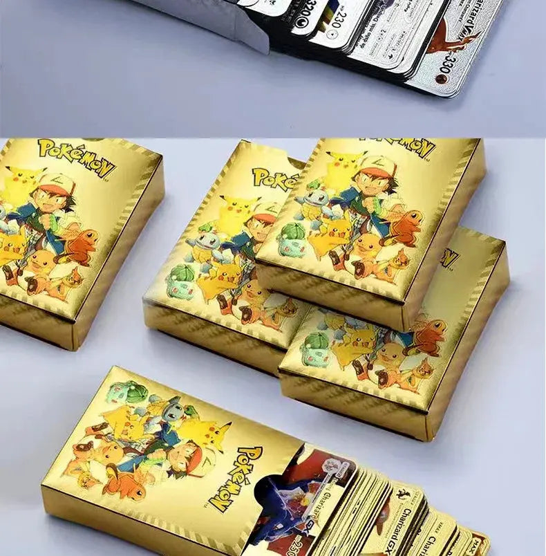 Pokemon Gold Pikachu Cards Js