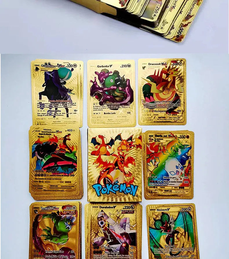 Pokemon Gold Pikachu Cards Js