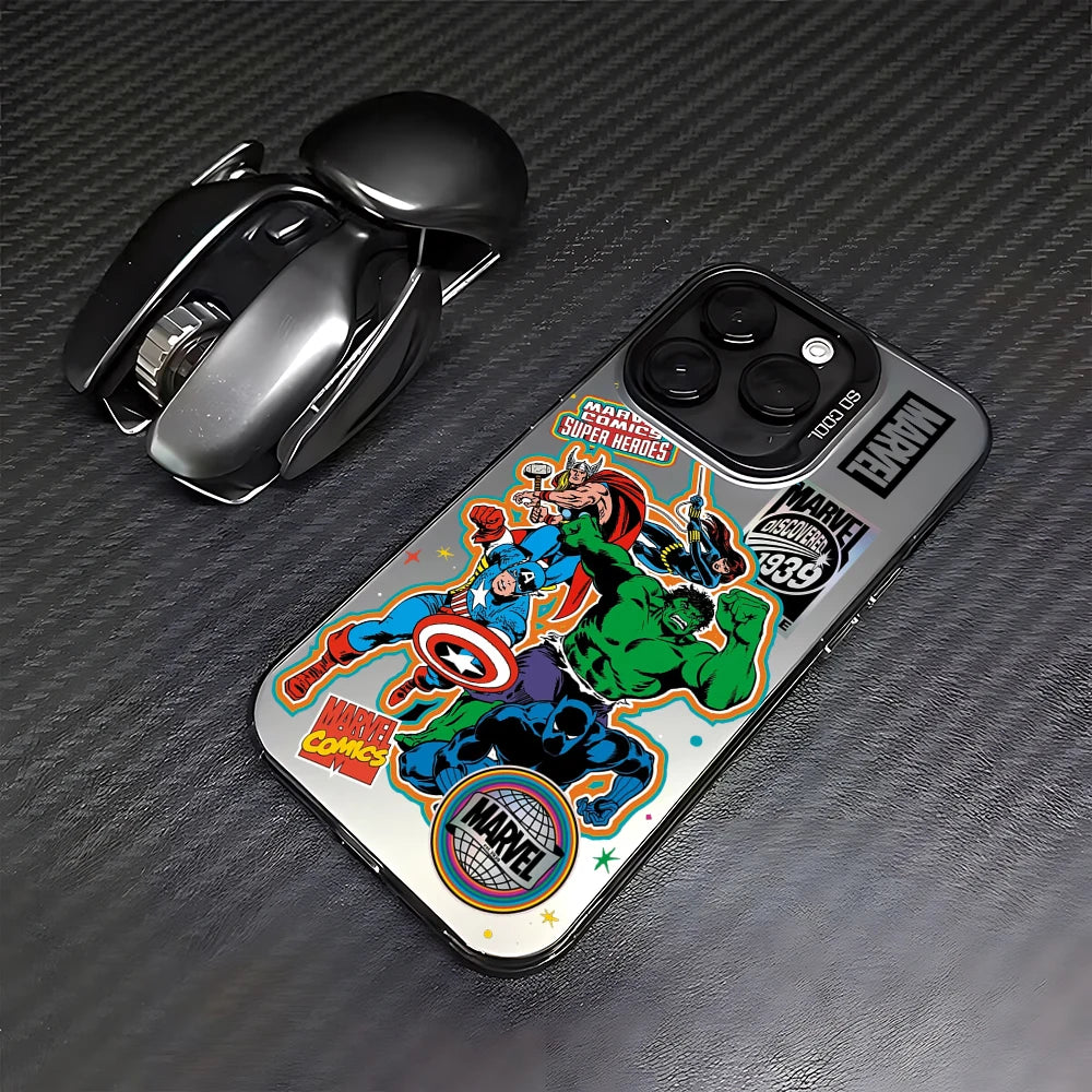 Retro Marvel Super Heroes iPhone Case