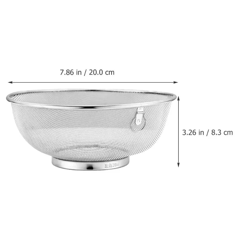 Mesh Kitchen Strainer Fine Mesh Colander Fruit Sink Colander Stainer Rice Washing Frying Basket Food Drain Basket Cooking Tools