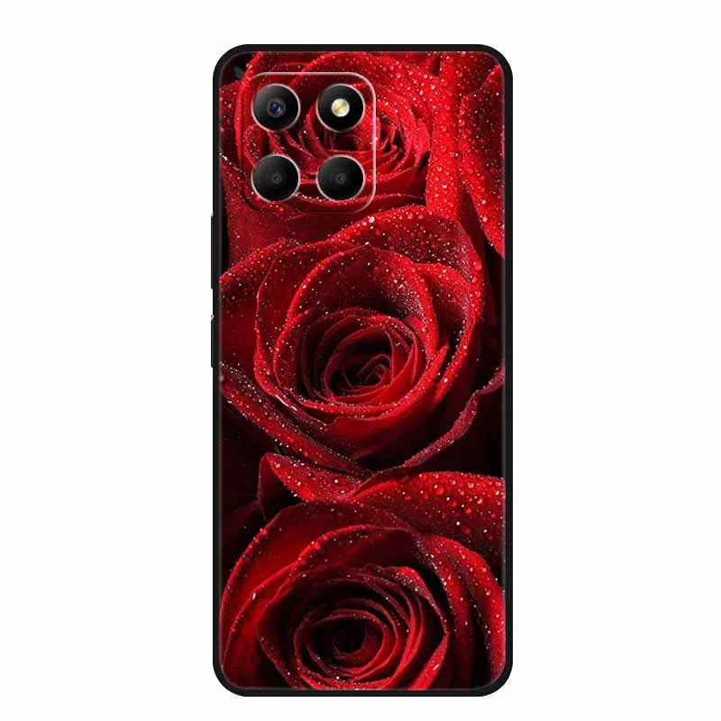 For Honor X6b Case HonorX6b Coque Black Silicone Soft Back Cover Case For Honor X6b Phone Case Cover X 6 b 6.56" Funda Shell Bag