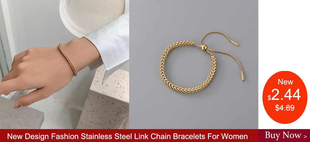 Bohemia 316L Stainless Steel Chain Anklets