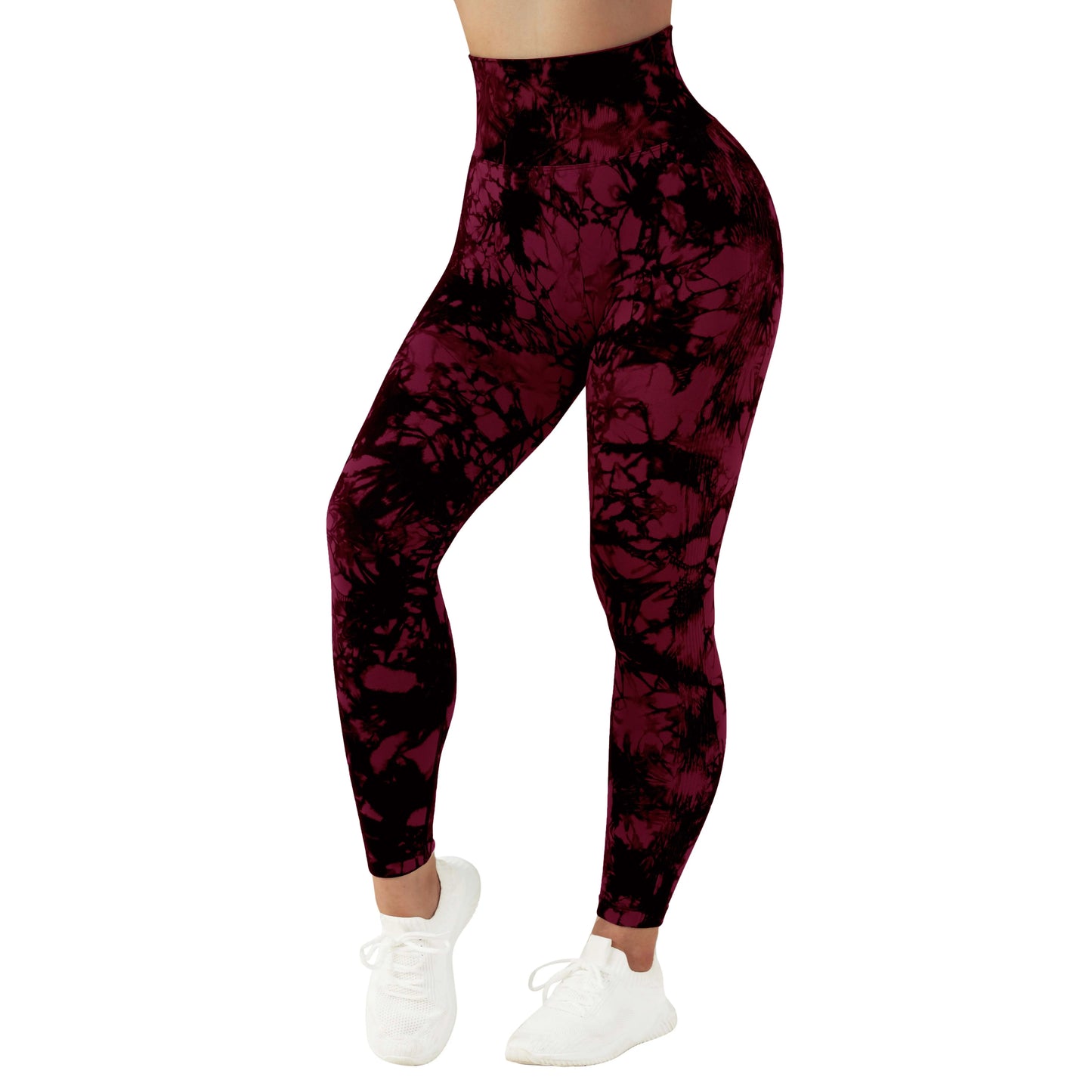 Seamless Leggings for Women Fitness Yoga Pants High Waist Tie Dye Legging Workout Scrunch Butt Lifting Sports Gym Tights Woman - Vakasi