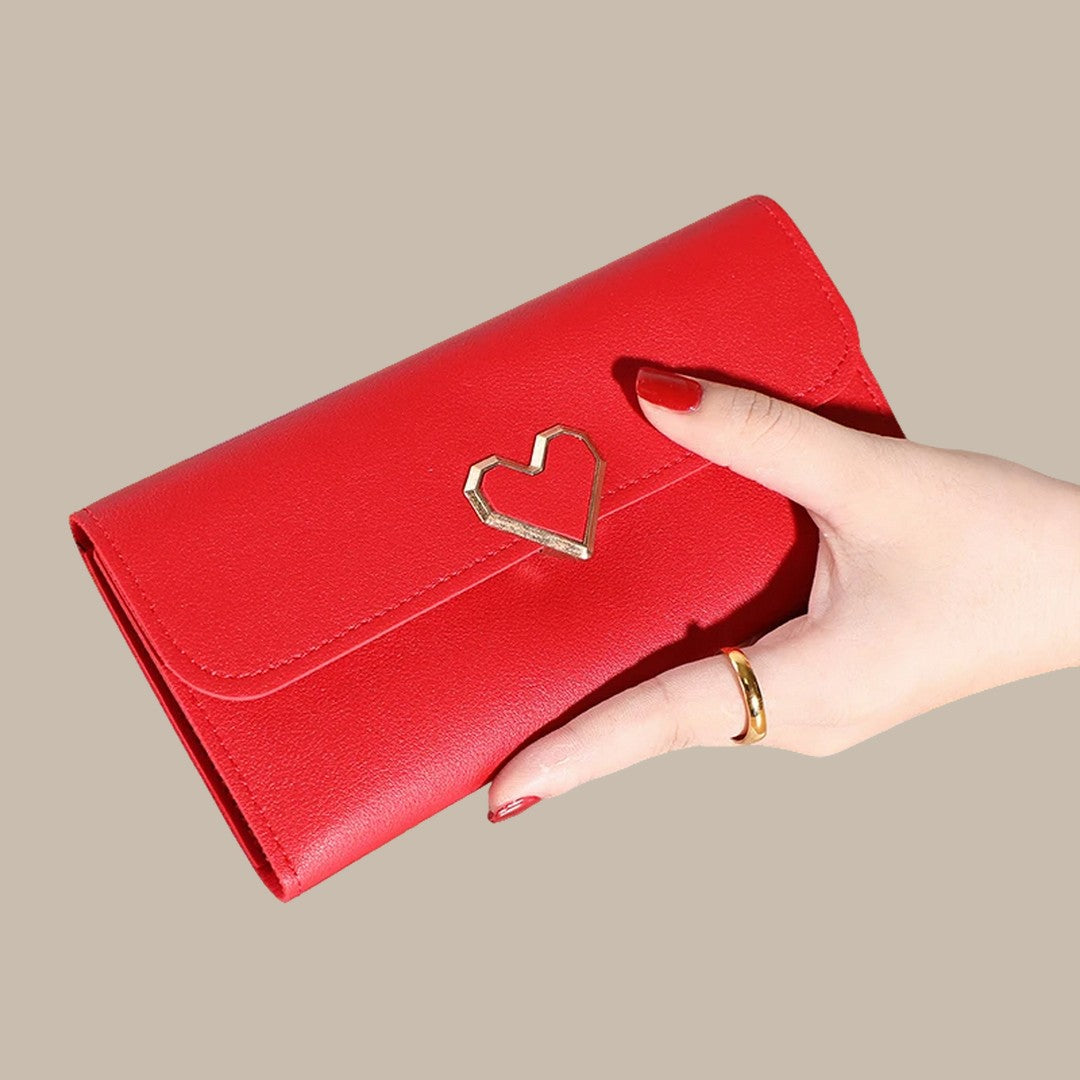 Elegant Classic Soft Leather Wallets for Women Vakasi