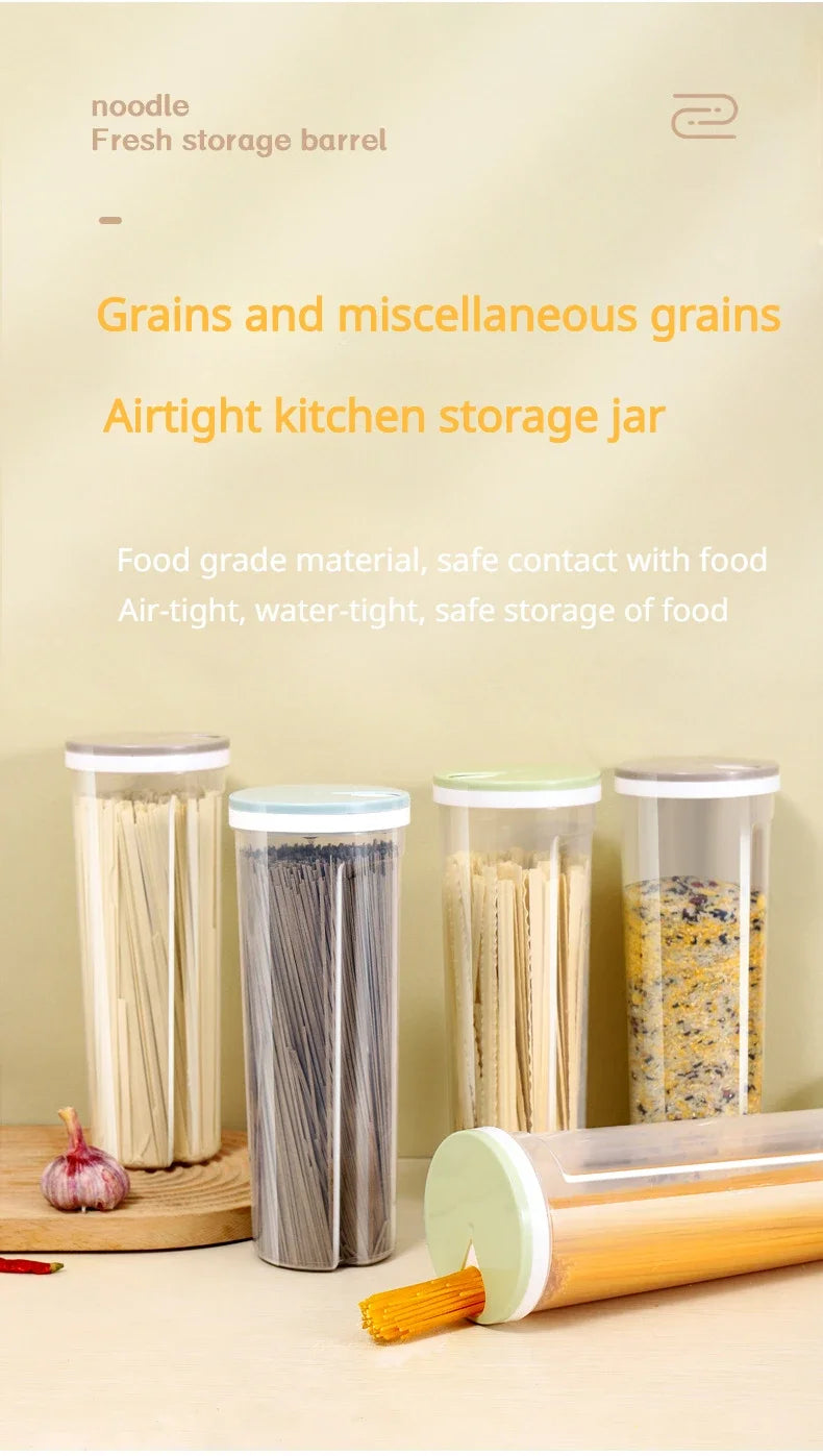 Sealed Food Jar Grain Storage Container Transparent Moisture Proof Kitchen Pasta Rice Canister Pantry Organizer 2024