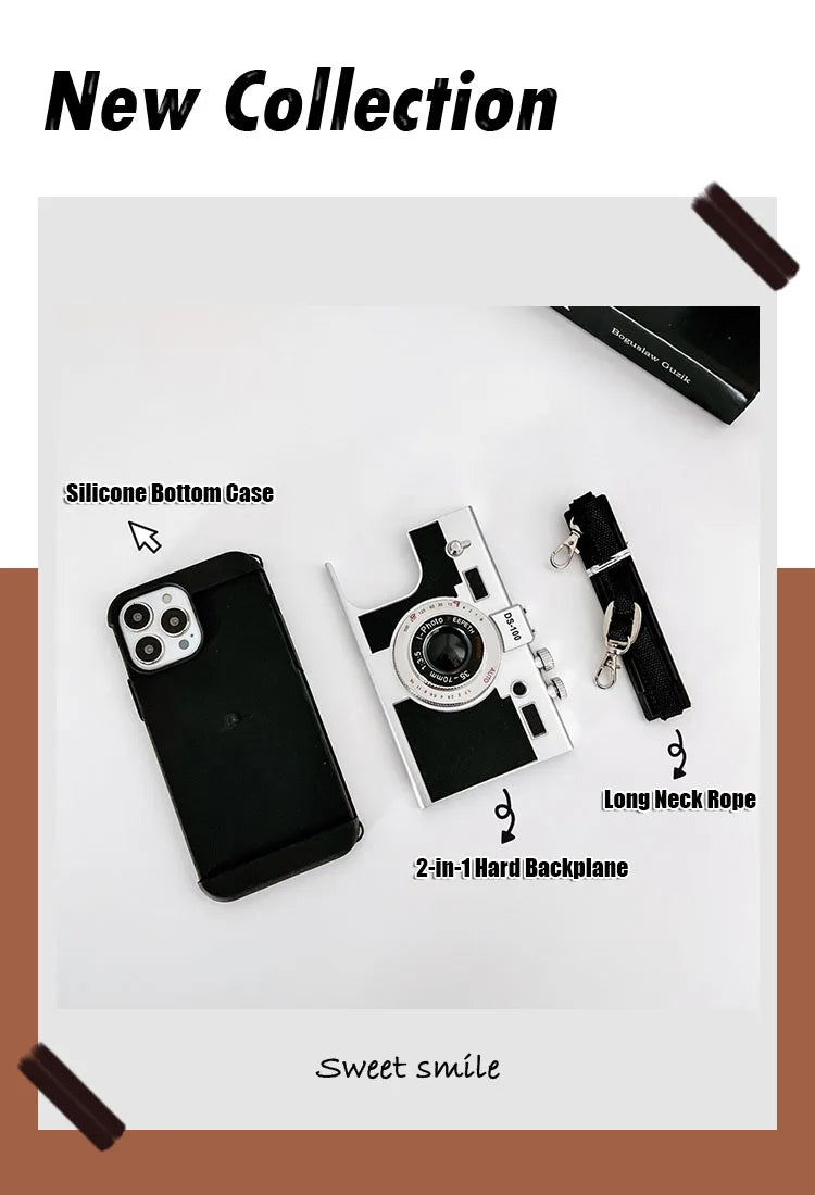 Retro Creative Stereo Camera Case