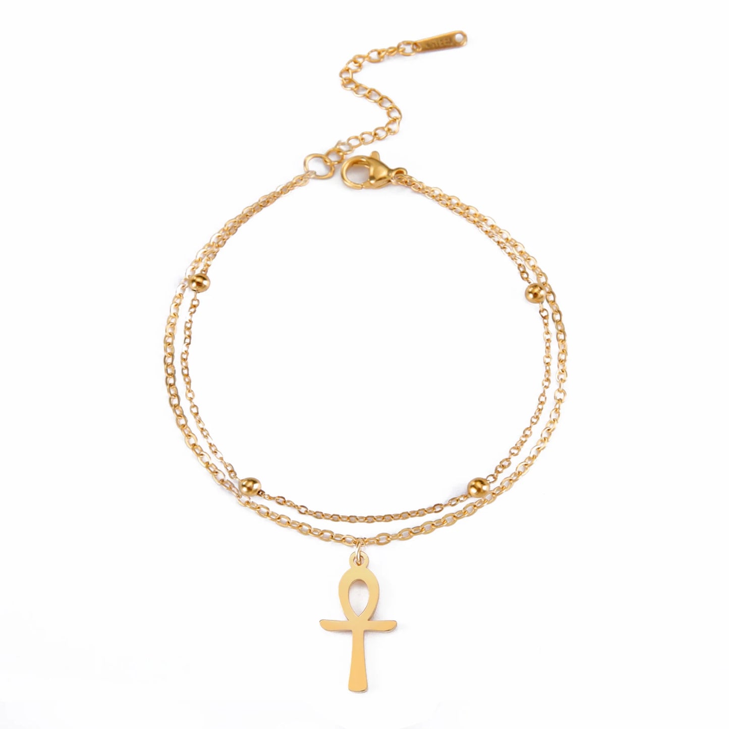 Lucktune Egypt Cross Anklets Bracelet