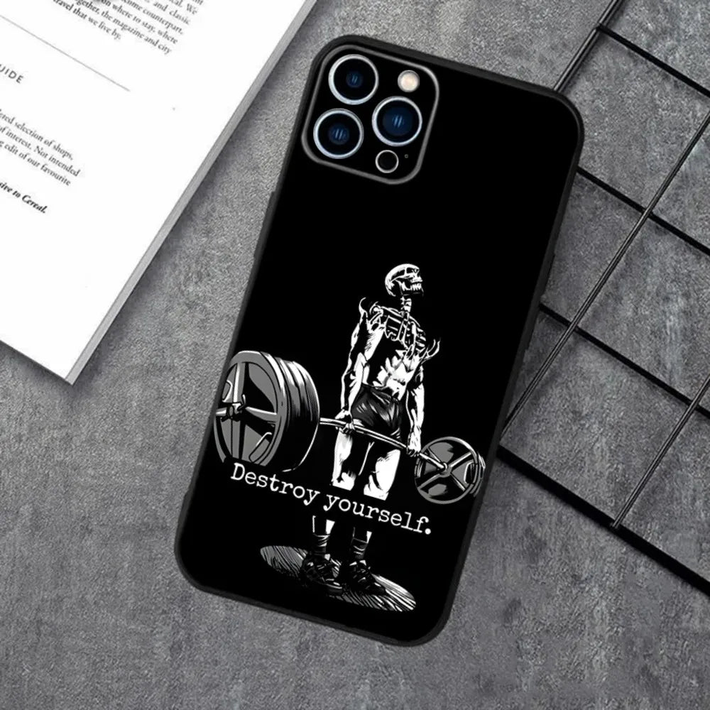 Silicon Cover Fitness Gym iPhone Case