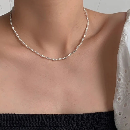 Double Layer Snake Bone Chain Necklace