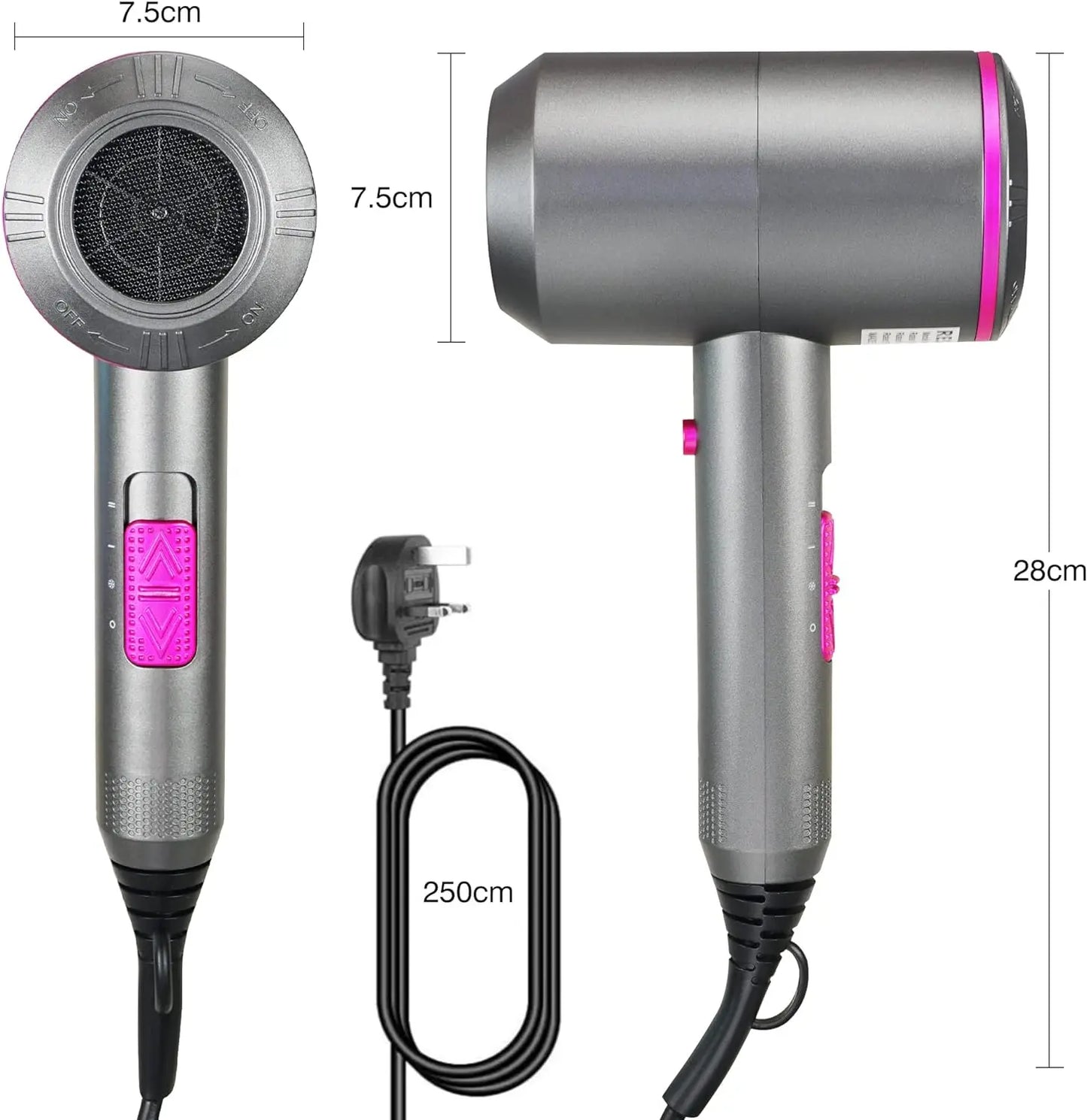 2000W Professional Salon-Quality Hair Dryer - Vakasi