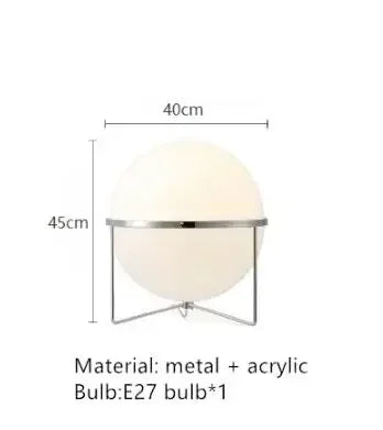 Modern Designer Floor Lamps Bauhaus Art White Glass Ball Lights Living Room Hotel Study Lofa Bedroom Bedside Home Decor Fixtures