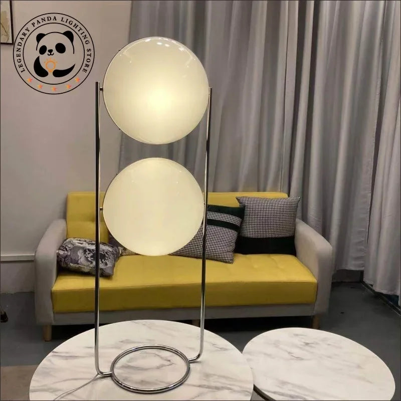 Modern Designer Floor Lamps Bauhaus Art White Glass Ball Lights Living Room Hotel Study Lofa Bedroom Bedside Home Decor Fixtures