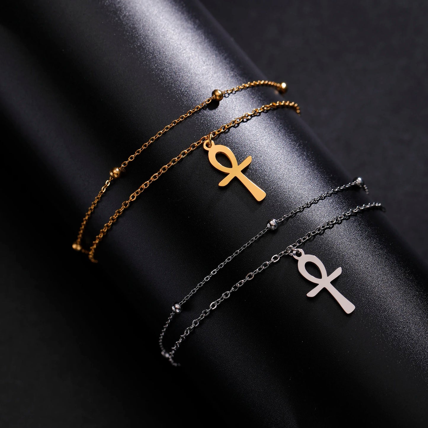 Lucktune Egypt Cross Anklets Bracelet