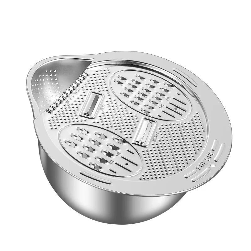 Rice Washer Strainer Bowl Stainless Steel 304 Washing Sieve Colander Fruit And Vegetable Kitchen Tools