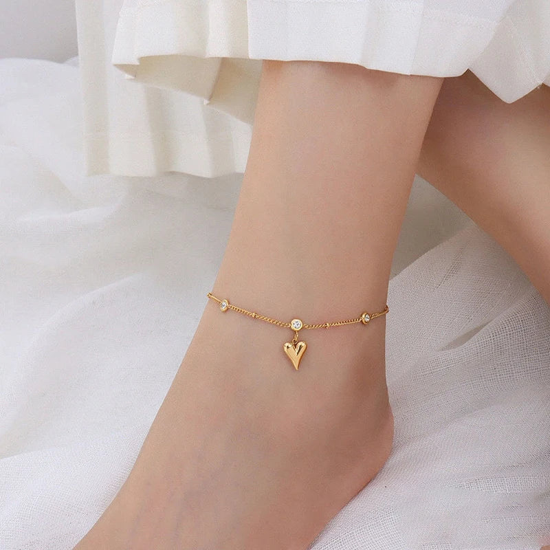 Bohemia 316L Stainless Steel Chain Anklets