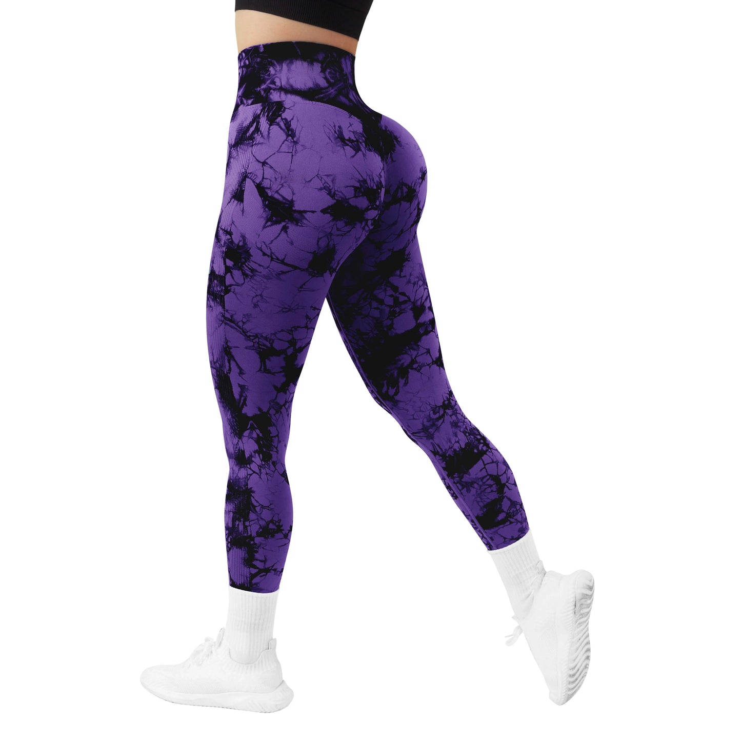 Seamless Leggings for Women Fitness Yoga Pants High Waist Tie Dye Legging Workout Scrunch Butt Lifting Sports Gym Tights Woman - Vakasi