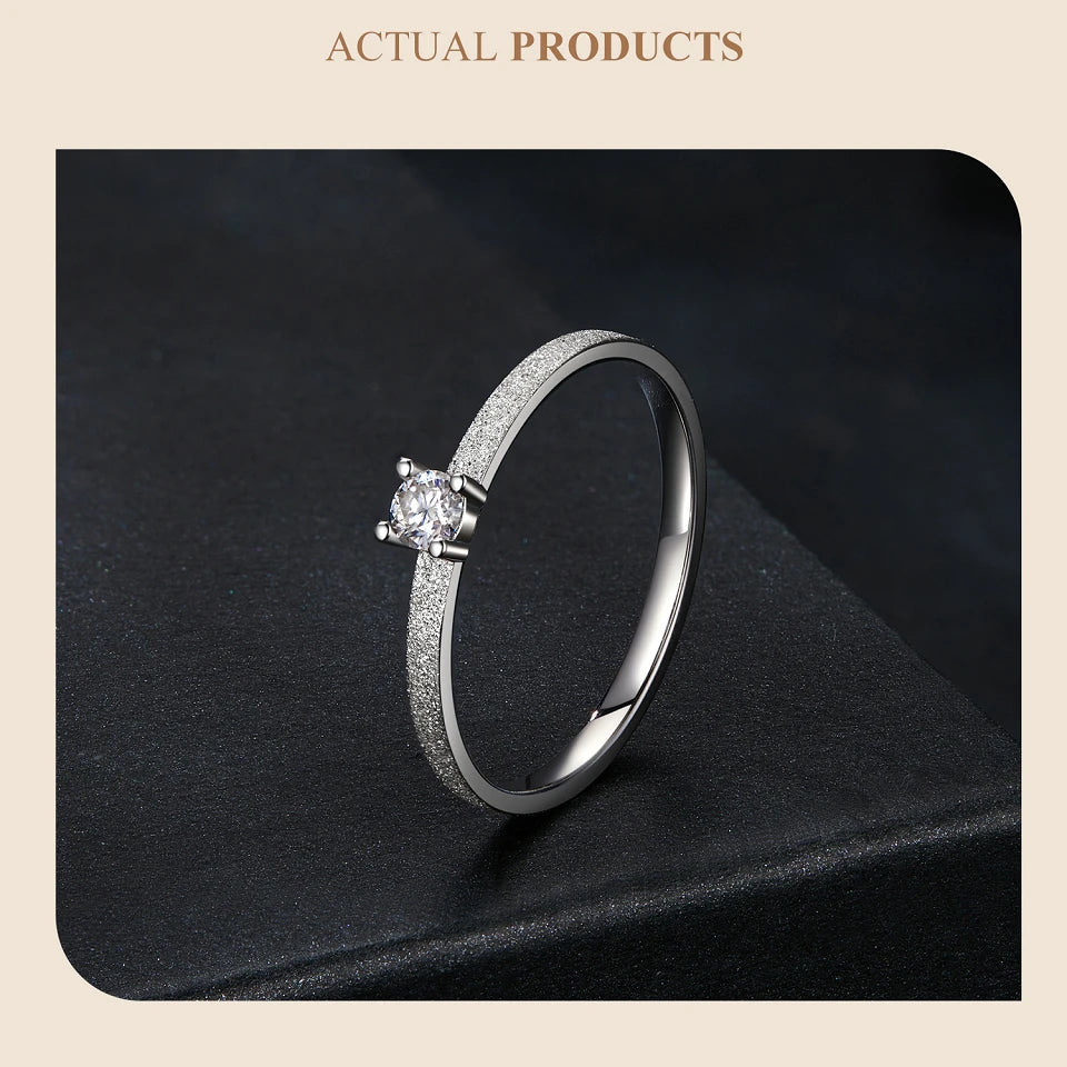 Classic Moissanite Wedding Ring - Vakasi